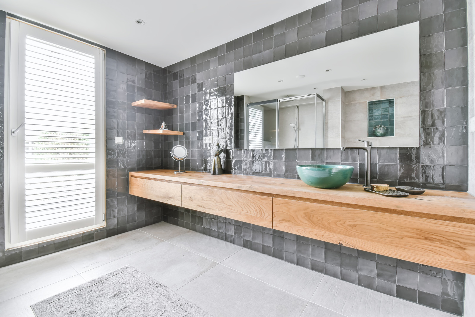 Large Tiles In Surrey Bathroom