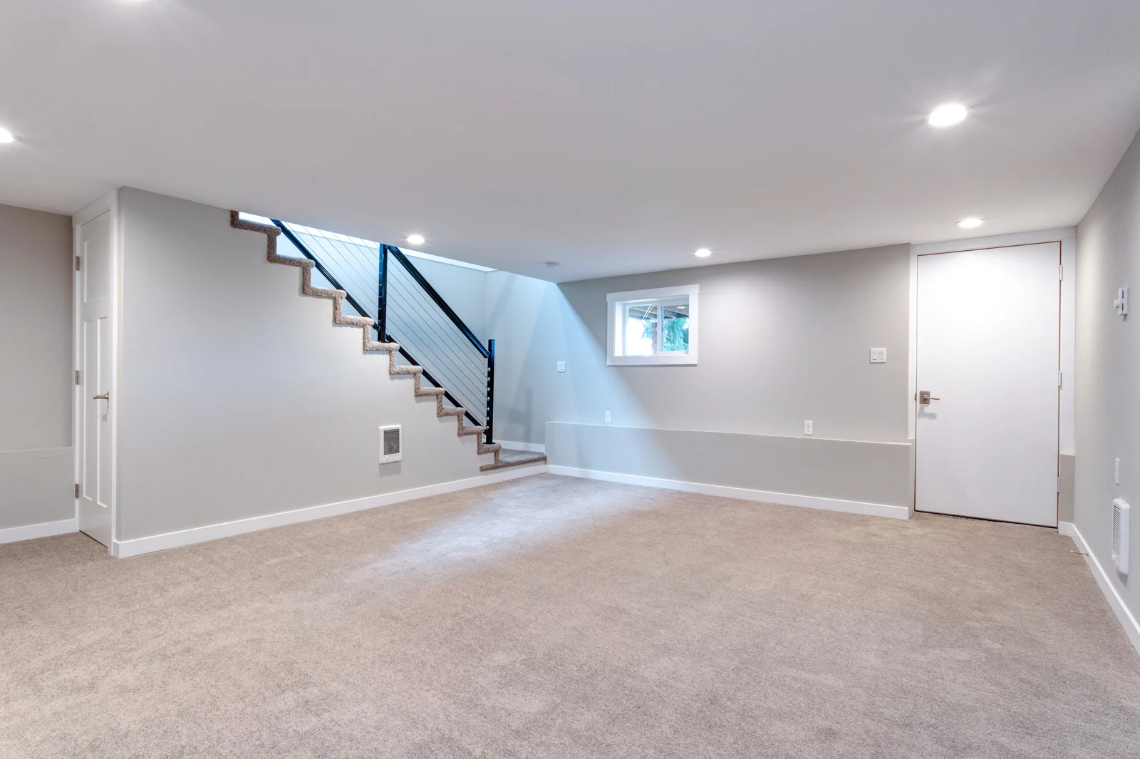 Basement with Abundant Natural Light